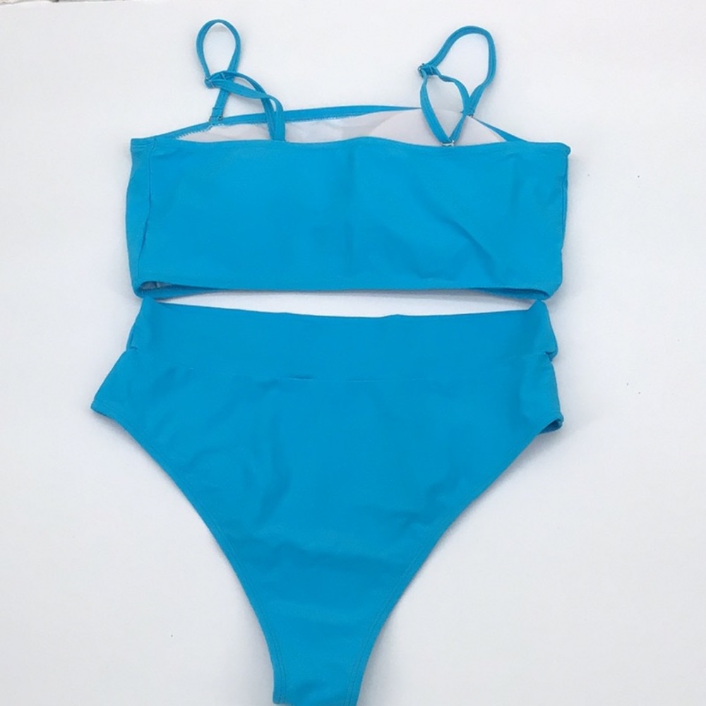 Pink Queen Cheeky High Waisted Bandeau Bikini  XL - Picture 4 of 5